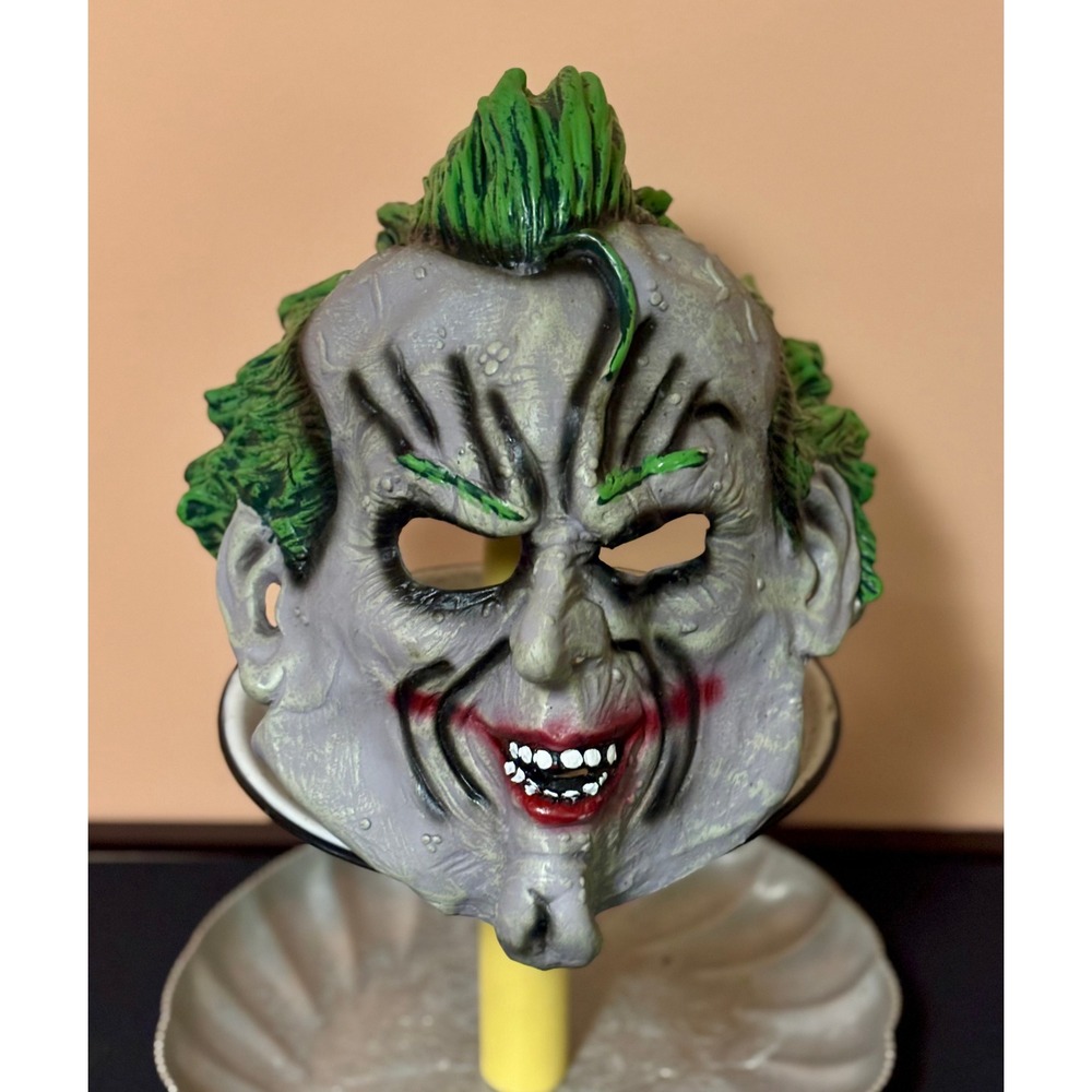 Rubies DC Comics Joker Mask Green Hair Vinyl Costume Clown Halloween 021 WB WBEI